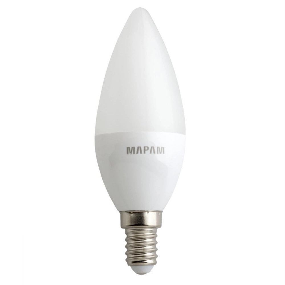 Trade Shop - Lampadina Led Oliva Opaco Attacco E14 3 Watt Luce Fredda 6500k Alta Qualità 00517 -