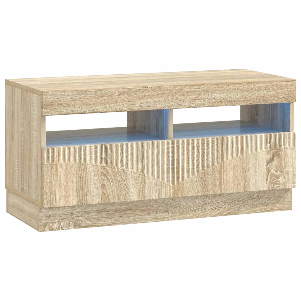 Mobile TV LED a 5 pezzi Rovere Sonoma Legno ingegnerizzato 3416840