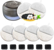 Set di 6 filtri sostitutivi per fontane per animali da 84 FL oz/2,5 L con filtro a carbone attivo e filtro schiuma.
