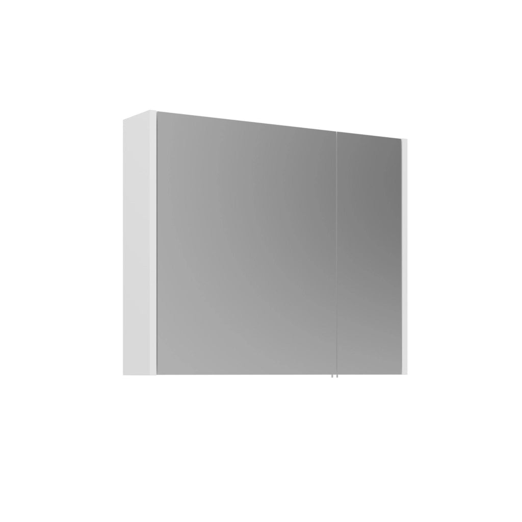 Mobile da bagno con specchio "Arno 80" - 79 x 16 x 66 cm - Bianco