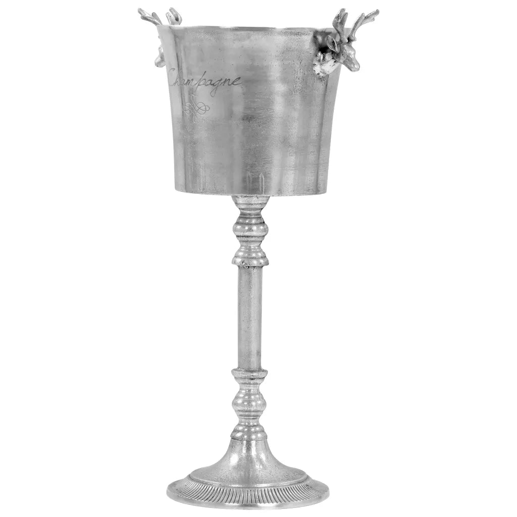 Secchiello per Champagne Alluminio Massiccio 39x29x71cm Argento 246517