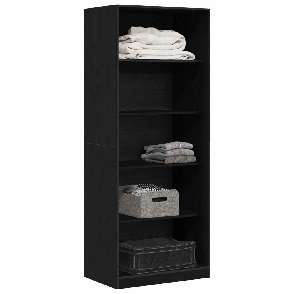 Guardaroba Rovere Nero 80 x 50 x 200 cm Legno multistrato 3378503