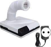 Ventilatore da 60W con alta aspirazione per manicure - dotato di 3 LED - gomito retrattile - per unghie di acrilato - presa europea.