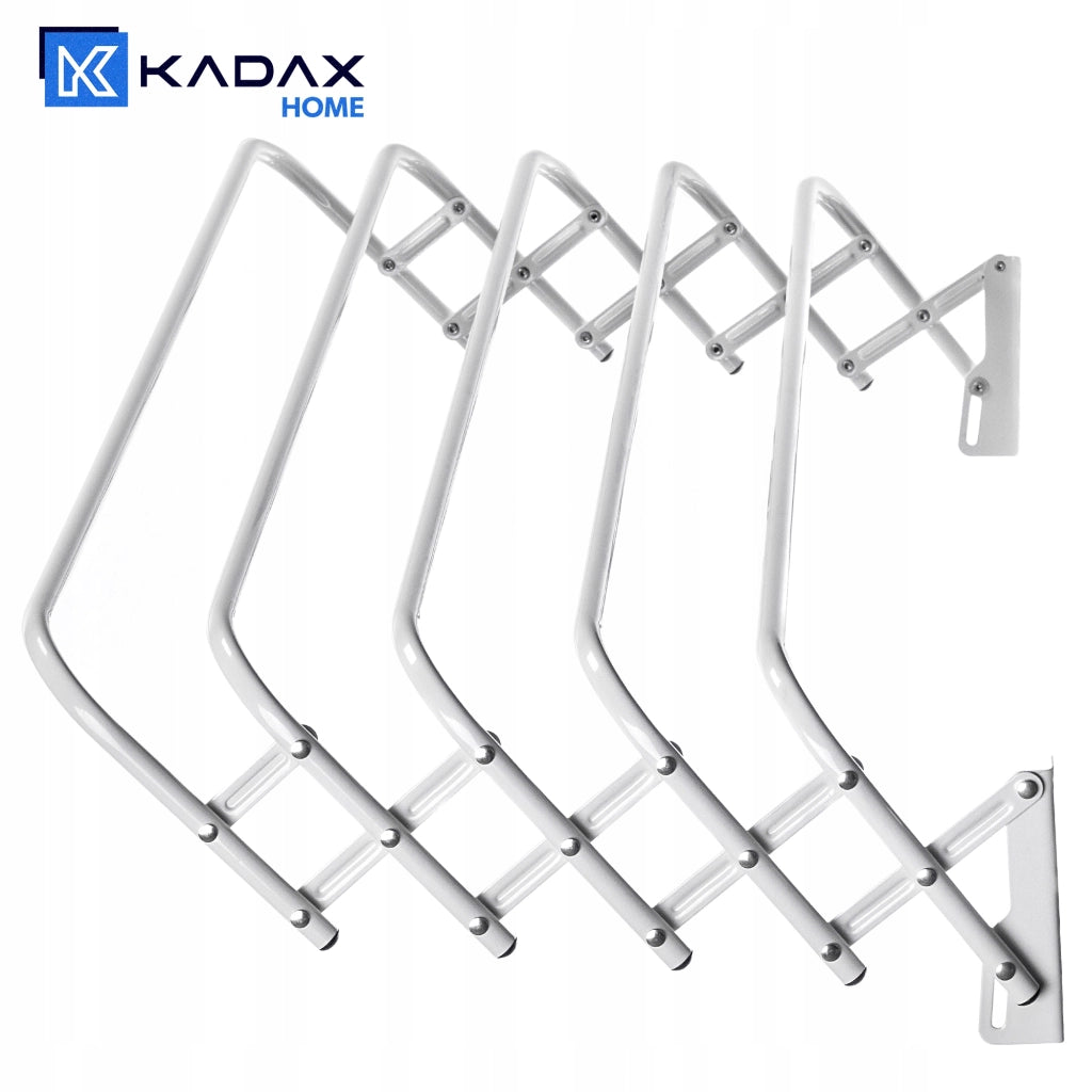 Asciugatrice per bagno KADAX, 100 cm, a parete, a fisarmonica