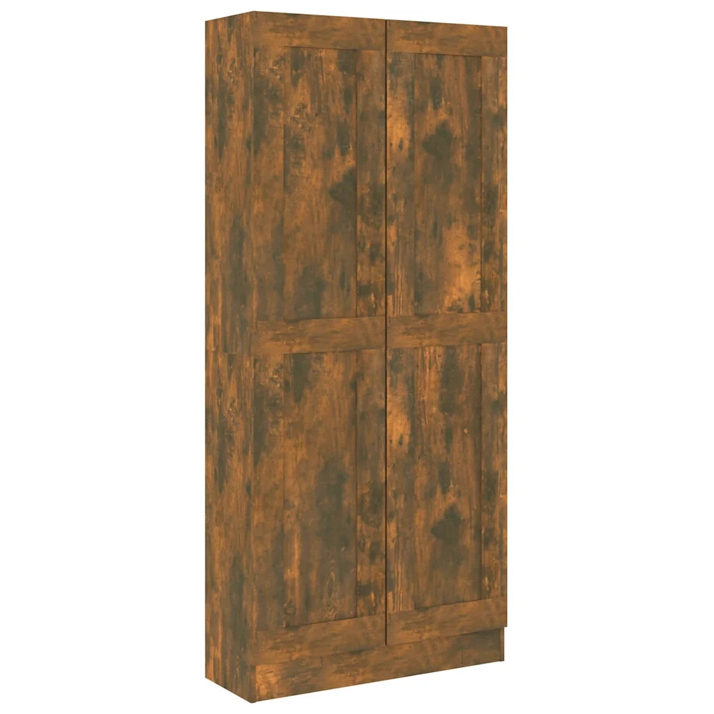 Comodino-Tavolino da notte Rovere Fumo 82,5x30,5x185,5 cm in Legno Multistrato