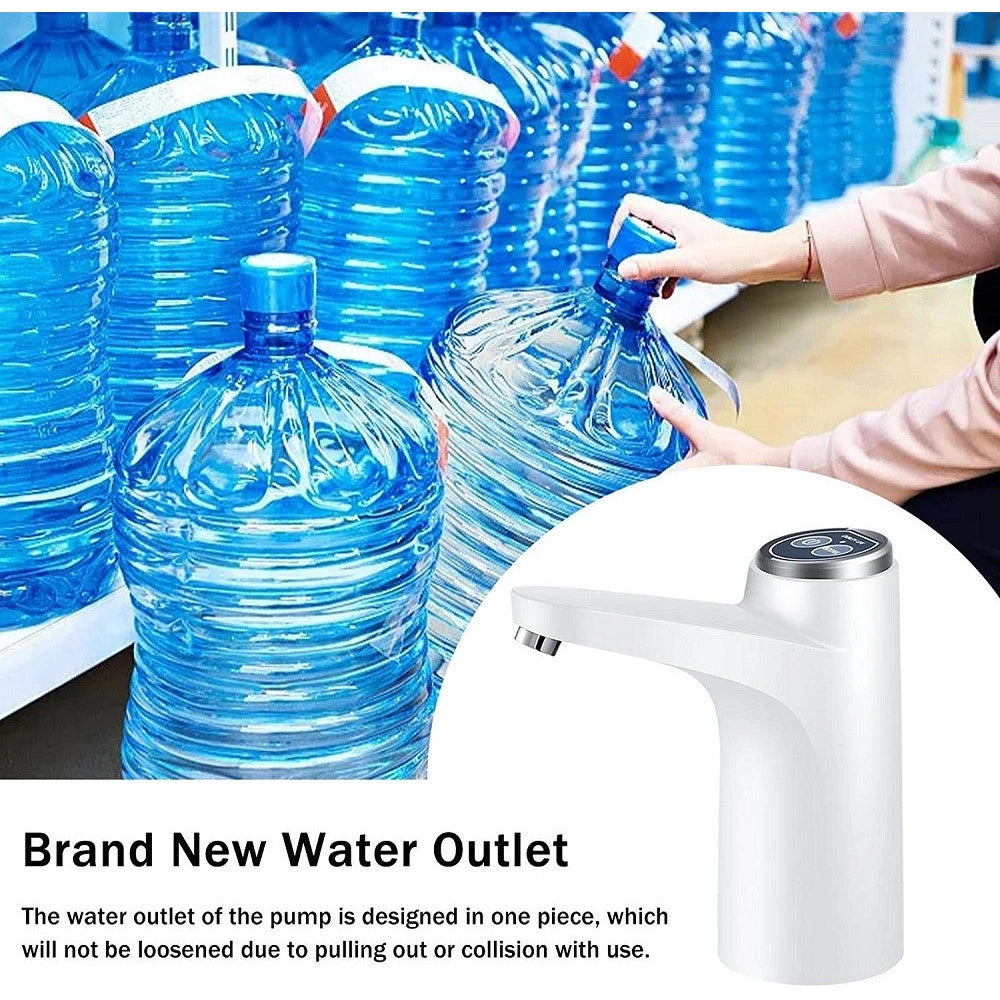 Trade Shop - Pompa Per Bottiglia Dispenser Brocca D'acqua Potabile Automatica Ricarica Usb -