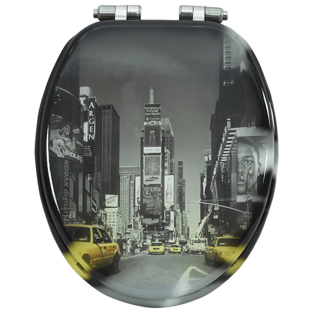 Tavoletta WC Coperchio Chiusura Morbida MDF New York 143932