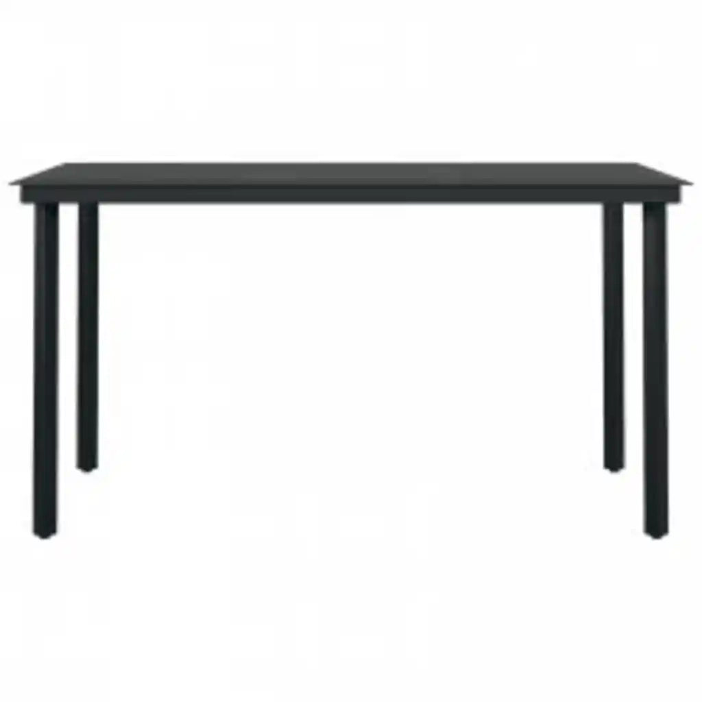 Set da Pranzo da Giardino 5pz con Cuscini Polyrattan Vetro 3334606