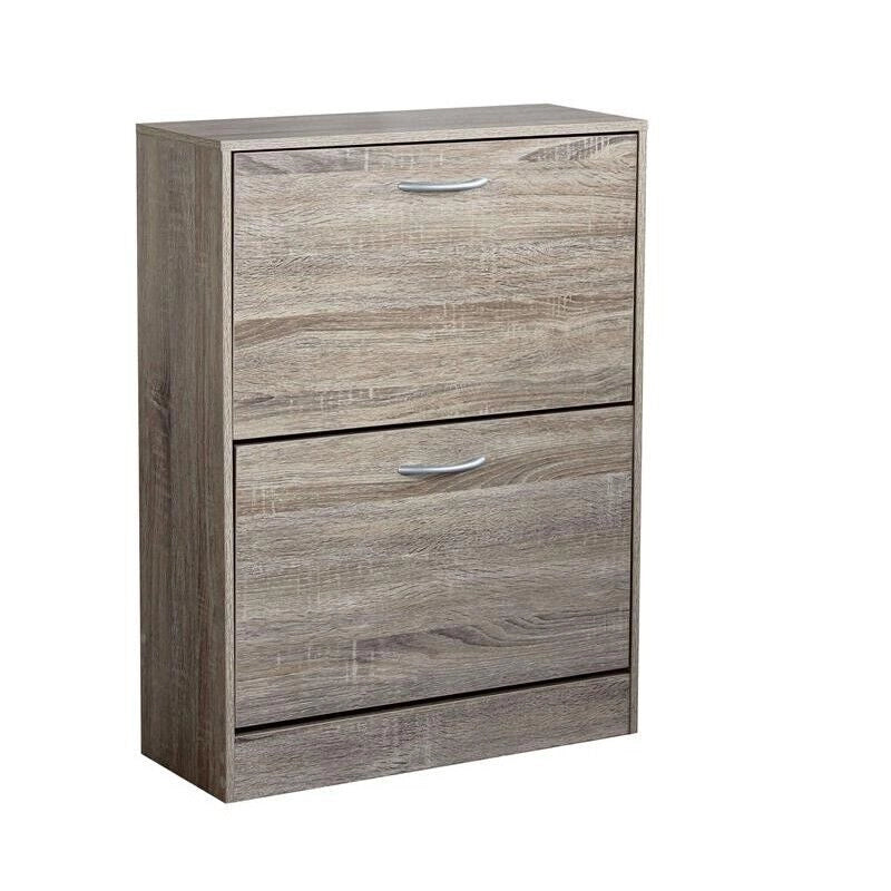 SCARPIERA SALLY LEGNO NATURALE CON 2 ANTE A RIBALTA 60 X 24 X H80 CM
