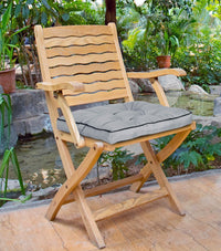 Cuscino da giardino AIO FACTORY 50x50 cm impermeabile grigio scuro