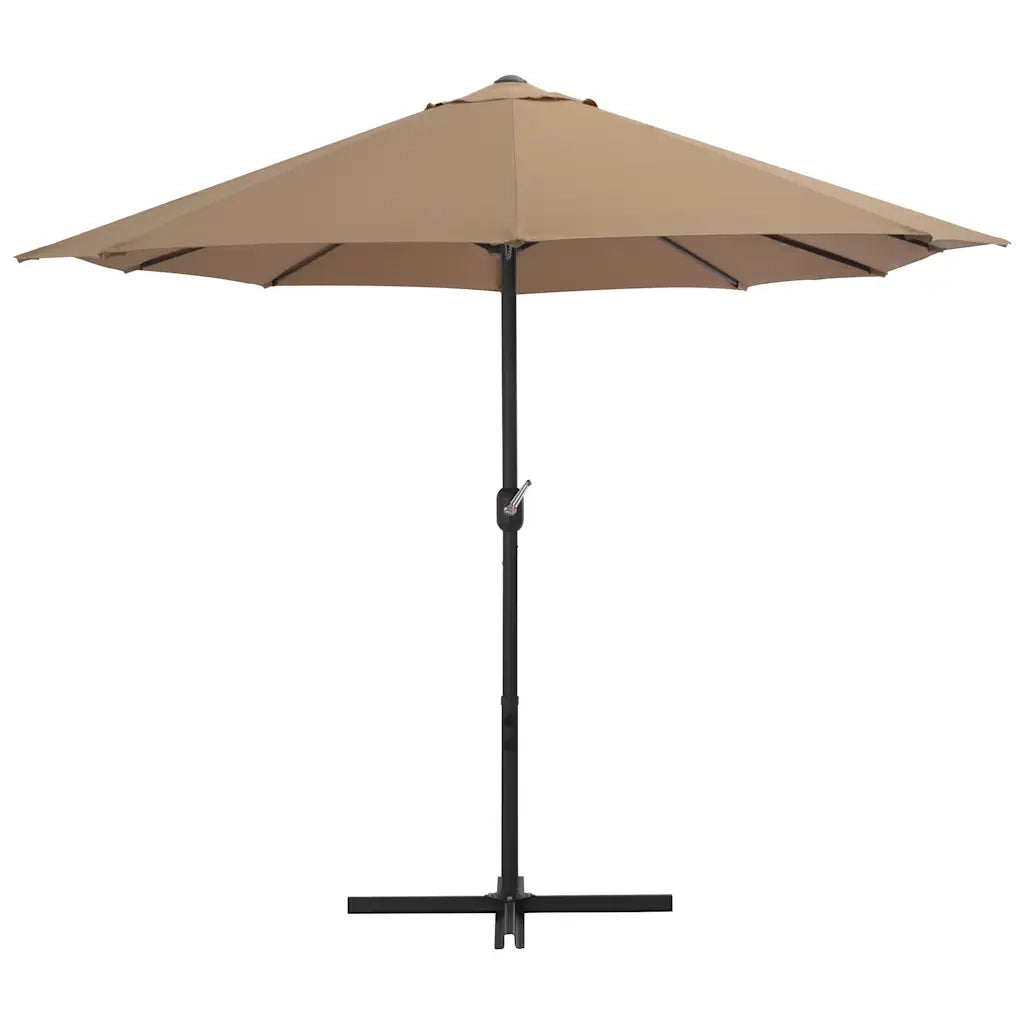 Ombrellone da Esterni con Palo in Alluminio 460x270 cm Tortora 44870