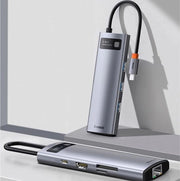 Divisore USB 8 in 1 | Stazione di dock | Divisore USB per laptop | 6 porte | Hub USB 3.0