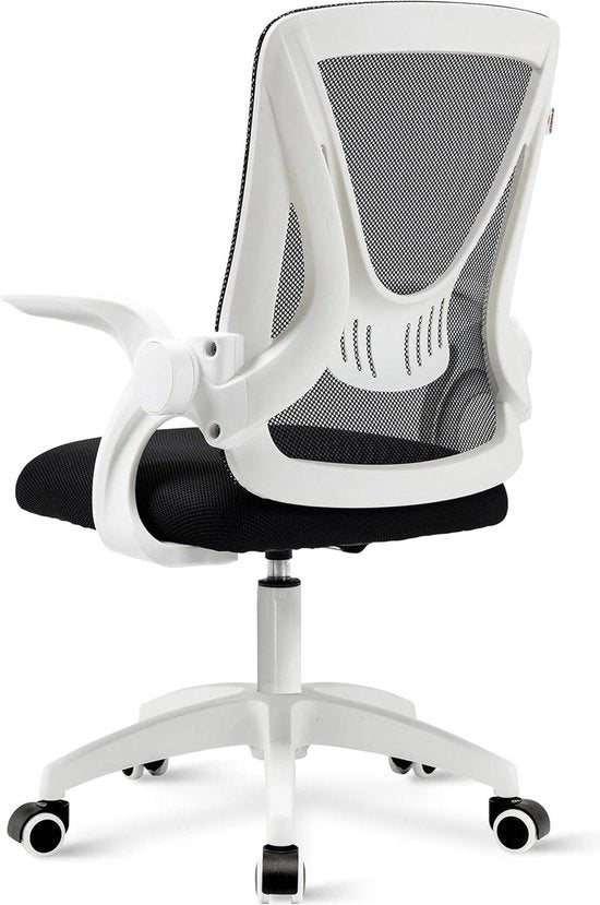 Sedia da ufficio ergonomico regolabile con rete - Sedia girevole con schienale pieghevole - Supporto lombare - Altezza regolabile - Rotazione 360 gradi - Ufficio casa