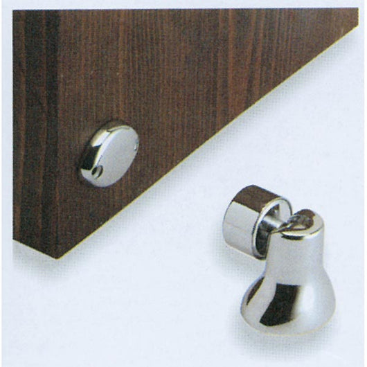Fermaporte magnetico inox e ottone cromato