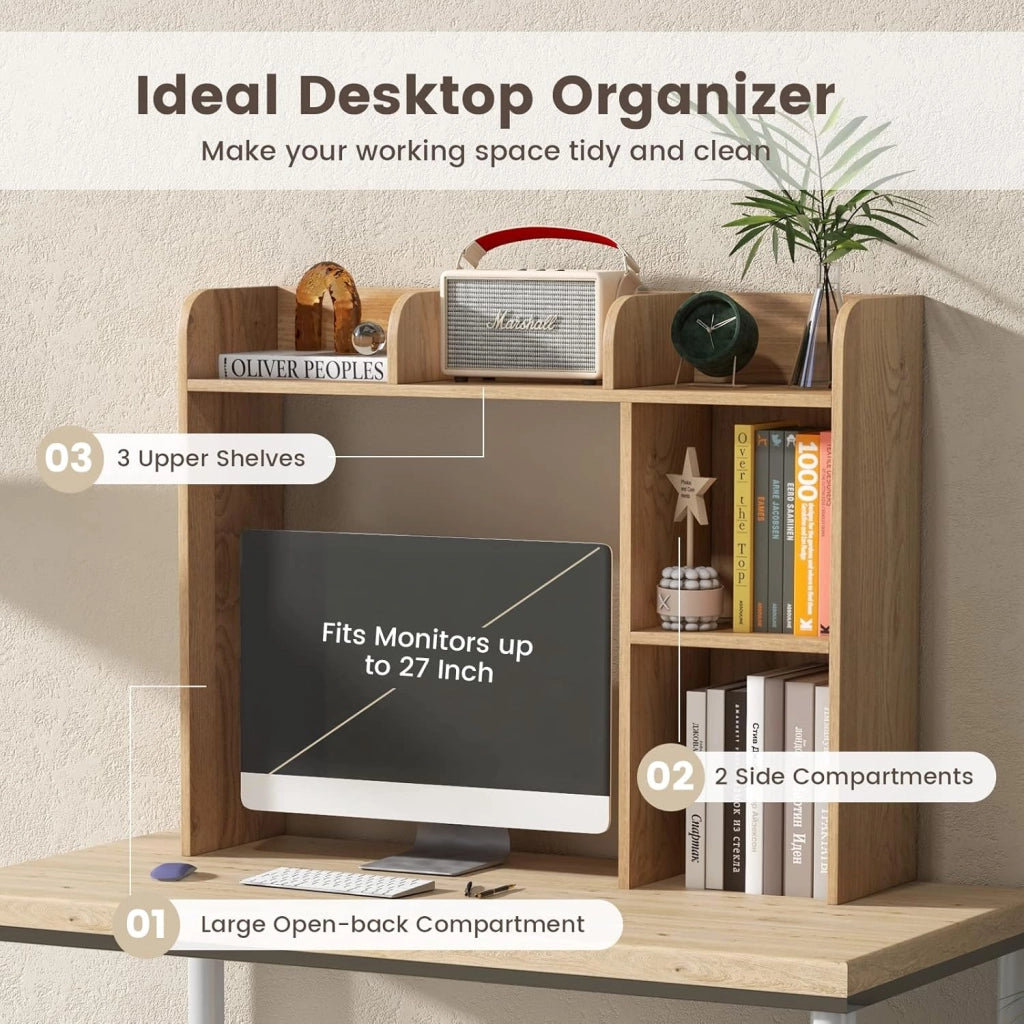 Scaffale con 5 Cassetti in Stile Moderno,Libreria Facile da Montare, 94x25x74 cm, 3 Colori