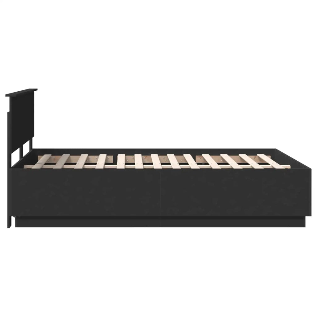 Struttura del letto Nero 150 x 200 cm Legno ingegnerizzato 3408153