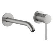 Cheonda - Miscelatore lavabo parete 150 mm AISI 316L spazzolato Testori