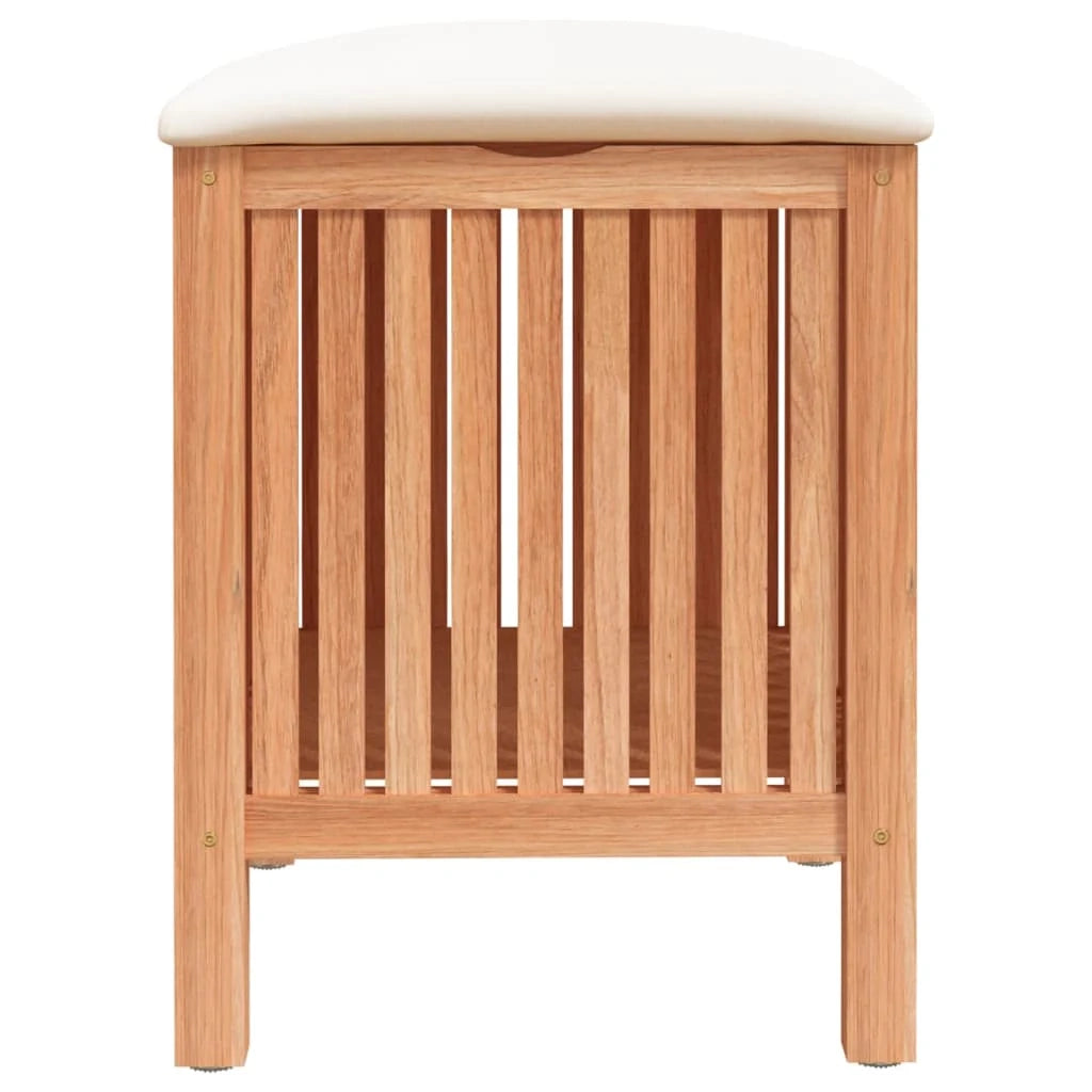 Sgabello da bagno 40,5 x 40 x 52 cm in legno massello di noce 02_0006183