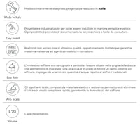 Doccia Solare da Giardino 70L Miscelatore e Lavapiedi Arno N