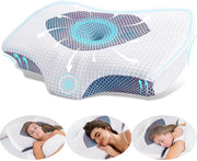 Supporto Ergonomico con Schiuma di Alta Qualità - 60 x 43 x 10.5/12 cm - Sostegno Cervicale con Densità Regolata - Supporto Schiena e Dorsale - Alta Qualità per il Riposo