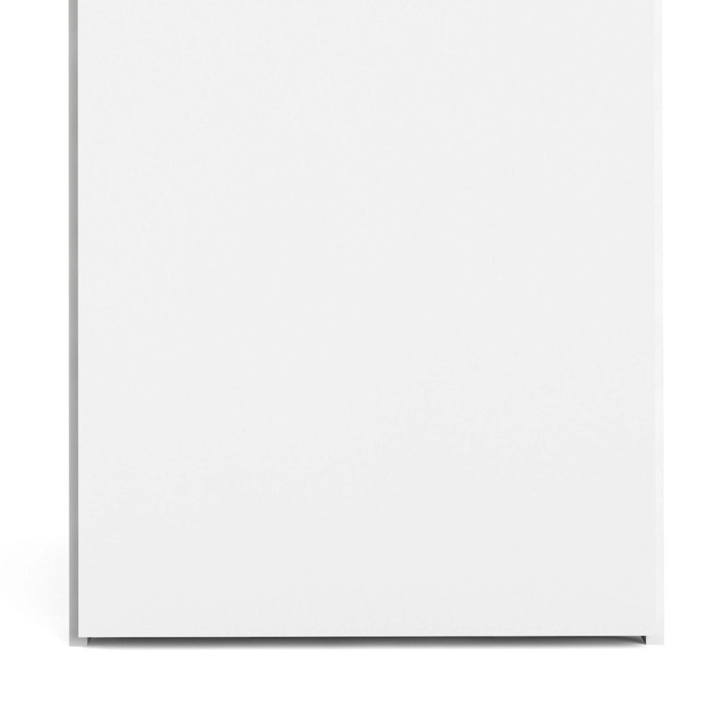 Armadio guardaroba ad anta singola con tre ripiani Am, colore bianco, Misure 39 x 175 x 41 cm