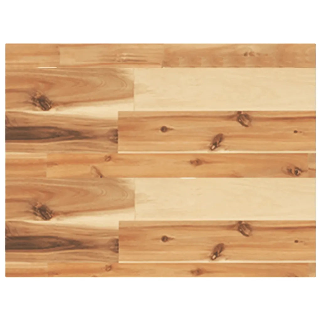 Piano per Tavolo 50x30x4cm Rettangolare Legno Massello Acacia