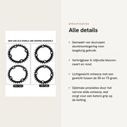 Kettengli Sottile 104mm - Lame in Lega di Alluminio - 32/34/36/38 Denti - Narrow Wide - Adatto per BMX/MTB - Peso Leggero 50-73g - Kettengli per Bicicletta