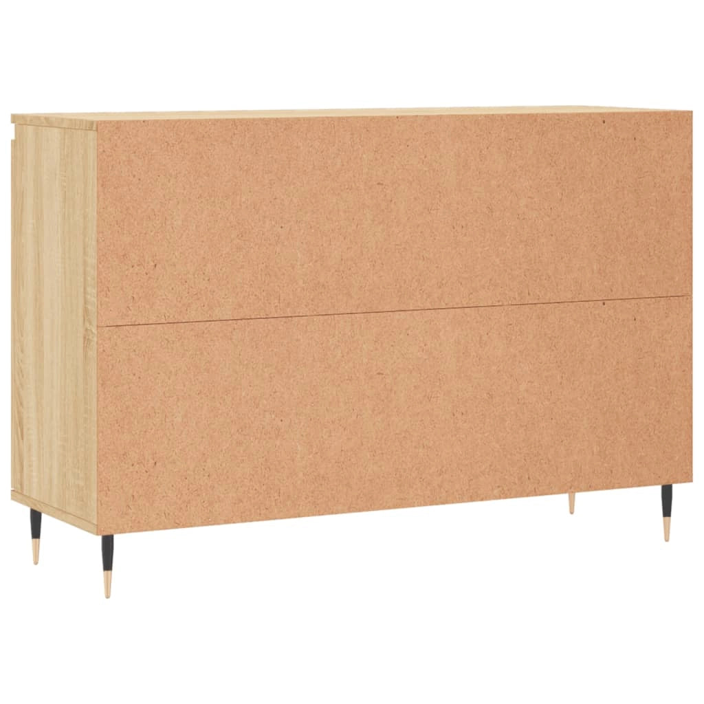 Buffet credenza cassettiera armadio mobile contenitore organizer cucina soggiorno rovere Sonoma 104 x 35 x 70 cm legno ingegnerizzato marrone 02_0031486