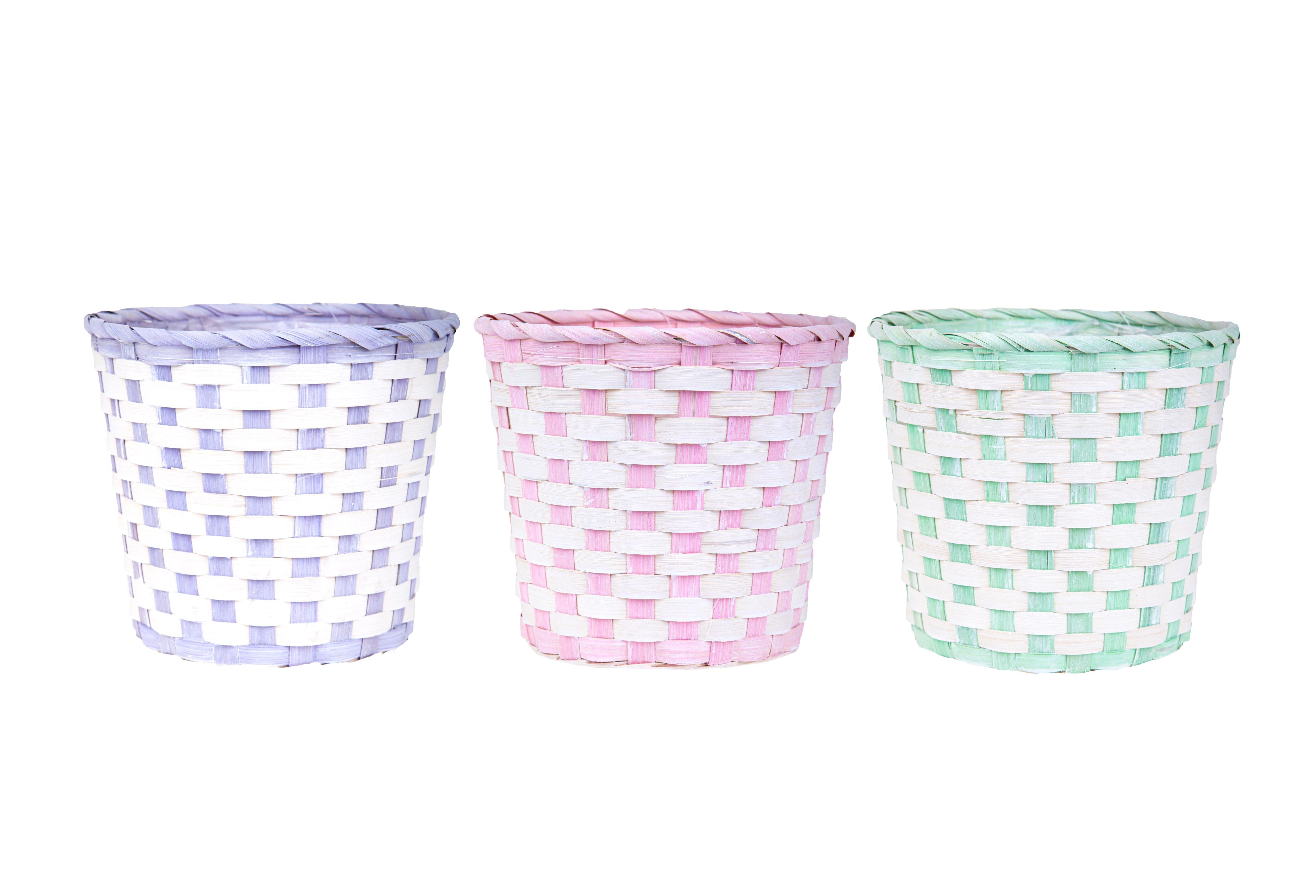 Set 6 Cesti in Vimini H 18 cm