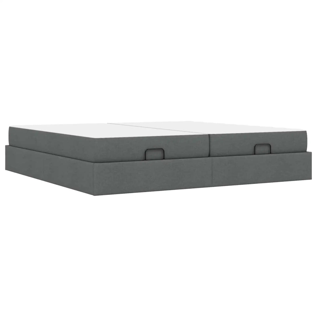 Struttura letto con materasso 2 pcs Grigio Sfumato Tessuto 3399516
