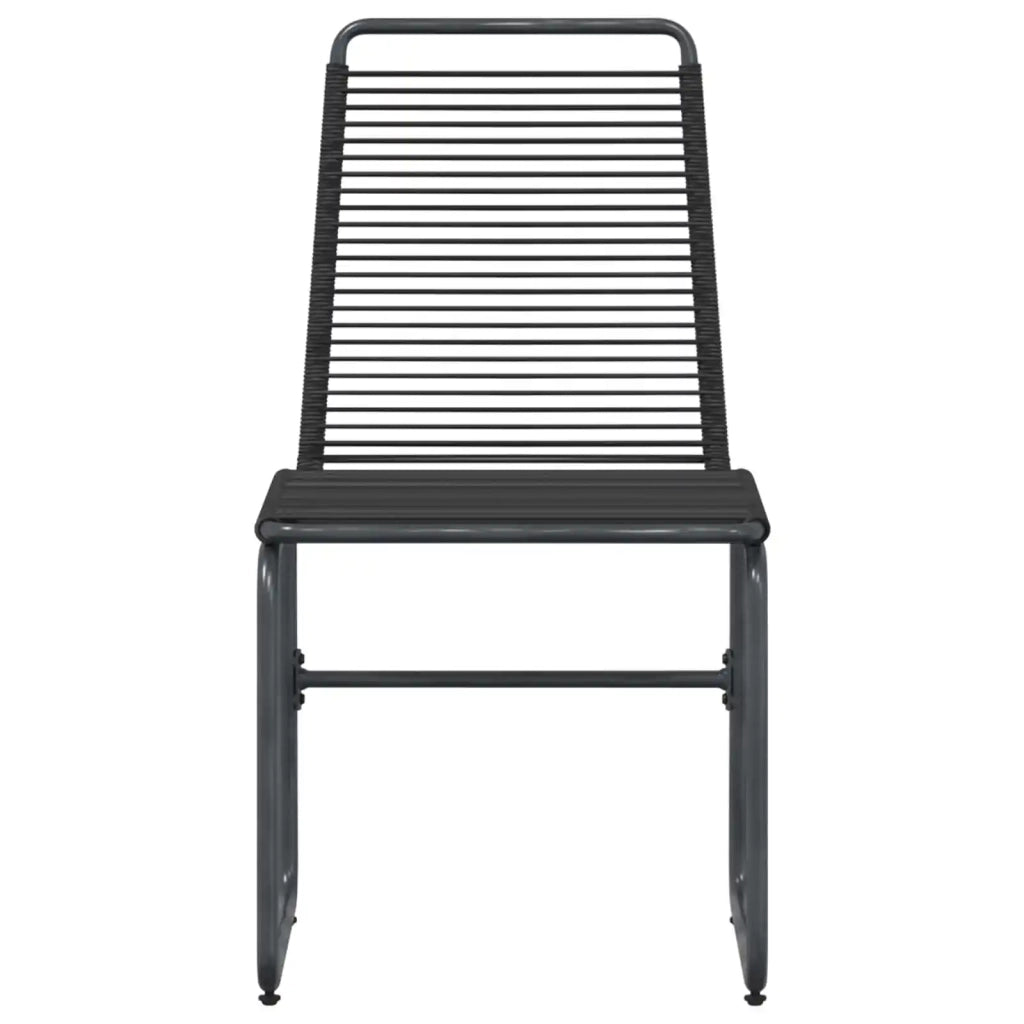 Sedie da giardino 2 pcs Nero 48 x 55 x 89,5 cm Rattan 42025096