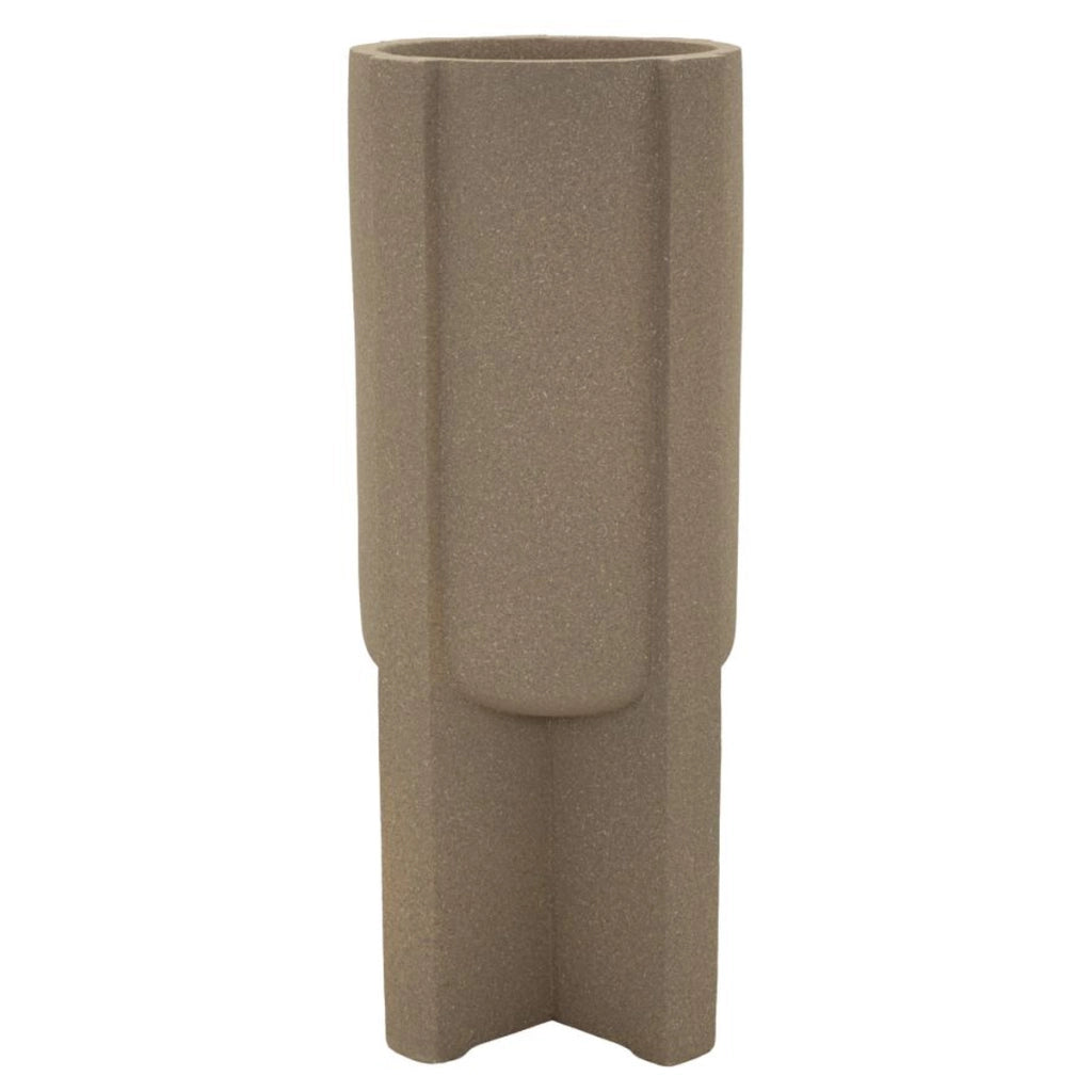 Vaso per Piante VKH1037, Marrone, Poliresina, 42x42x101 cm