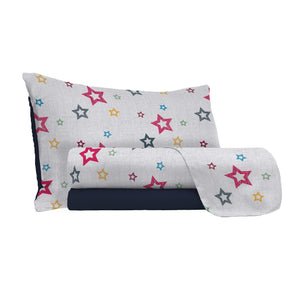 Set Lenzuola Singolo con Stampa Sopra Sotto e Federe Superstar