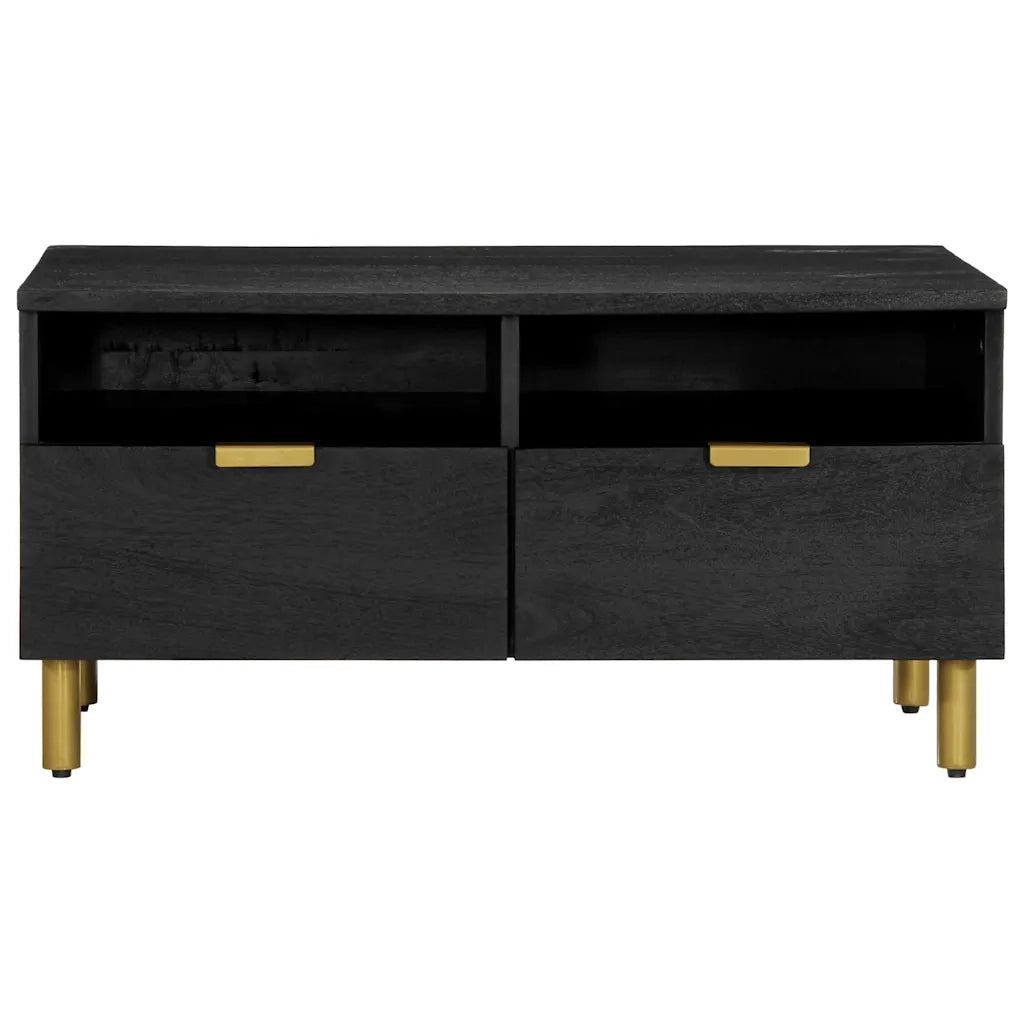Tavolino da salotto | Tavolino da caff¨¨ | Tavolino da Soggiorno Nero 80x54x40 cm in Legno Multistrato