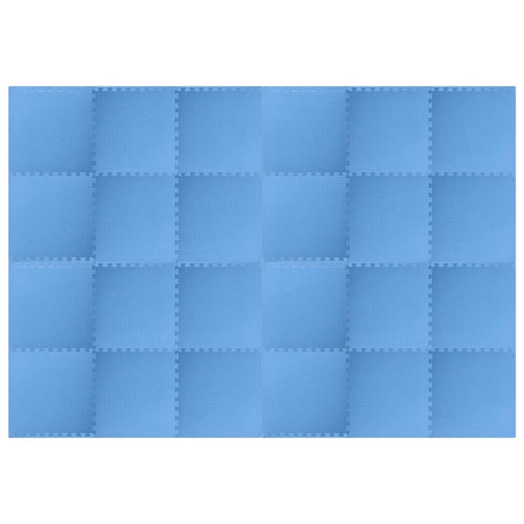 Tappetino per piscina 24 pz Blu 8,64 ㎡ Schiuma EVA 3433278