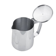 Melkkan 350ML in Acciaio Inossidabile - Melkopschuimer - Copertura - Maniglia Ergonomica - Design Senza Gocciolamento - Schuimkan