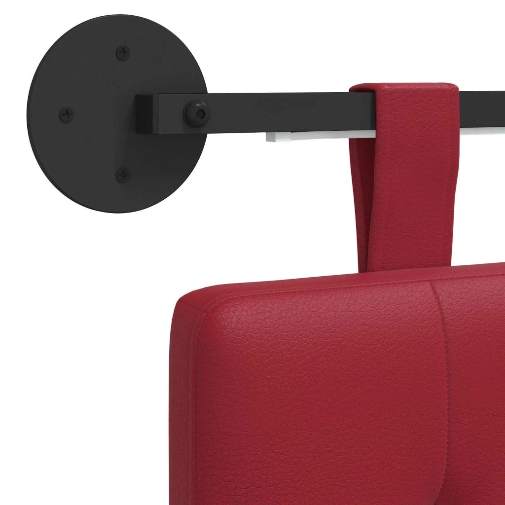 Testiera sospesa Con luce LED Rosso Vino Similpelle 3424444
