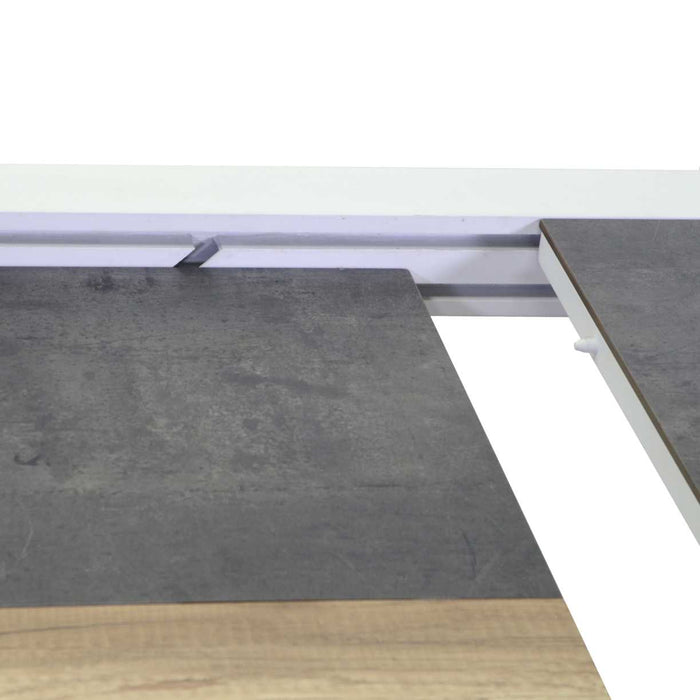 Tavolo Allungabile da Giardino 200/300,5x104xh76 cm in Alluminio Riverside Bianco