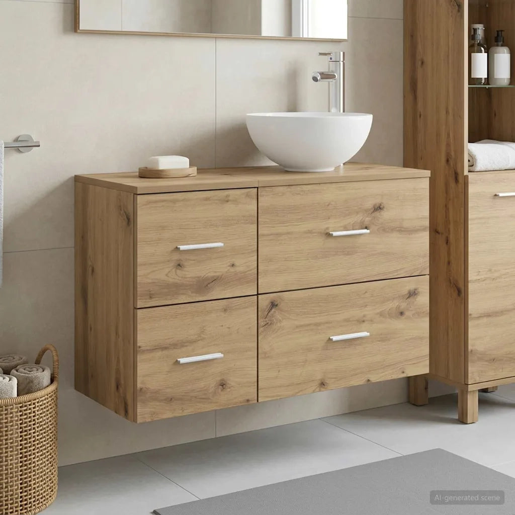 Set di mobili per il bagno 2 pcs Rovere Artigianale 3403959