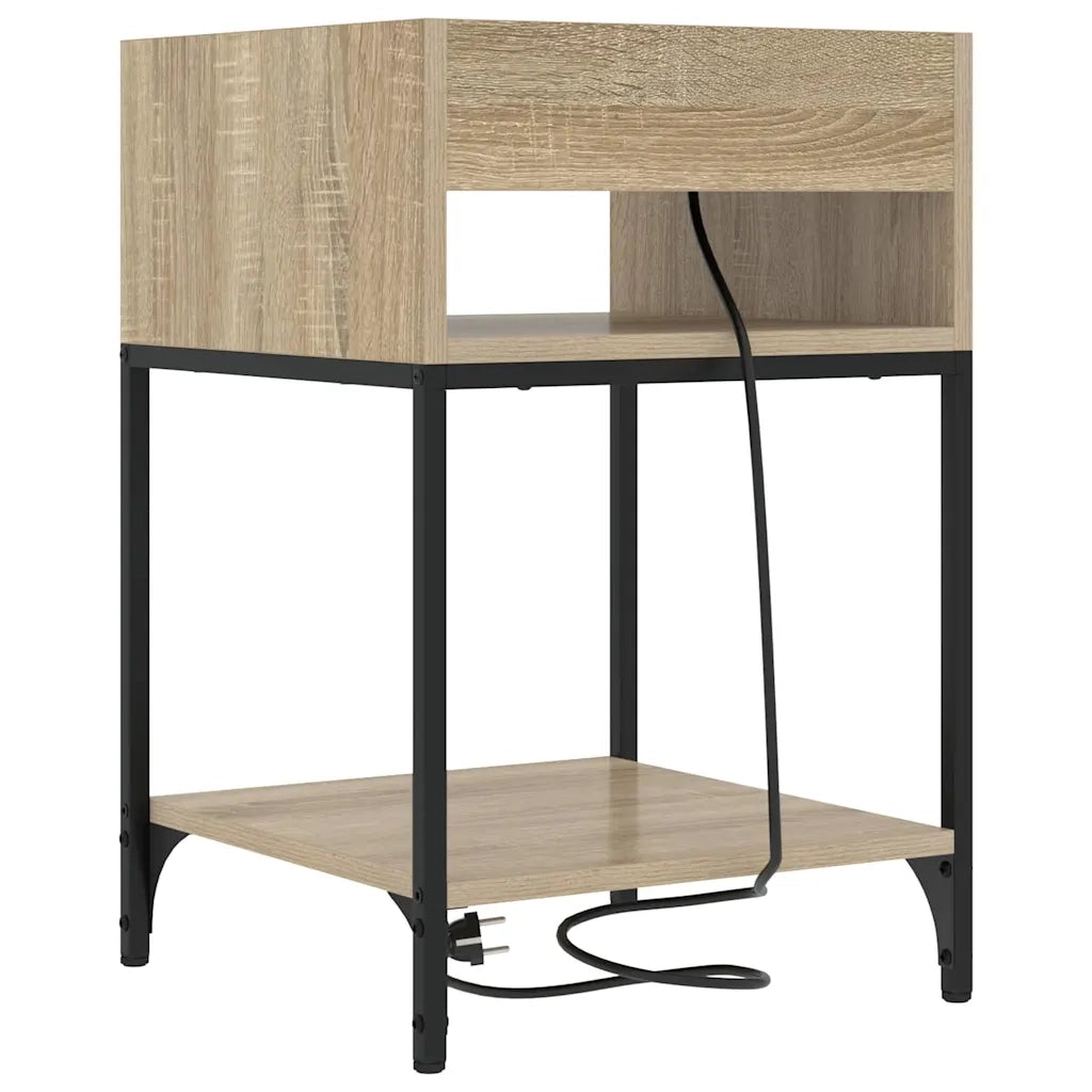 vidaXL Mobiletti da Notte 2 pcs rovere sonoma 40 x 40 x 61 cm