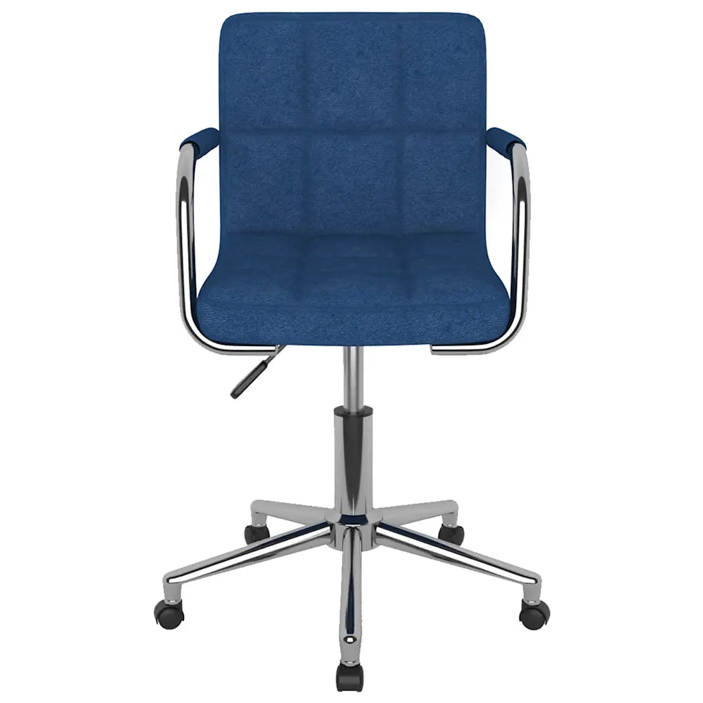 Sedia da Ufficio Girevole Blu in Tessuto 334795