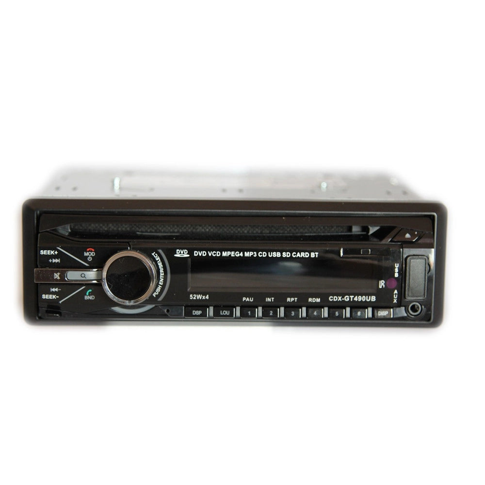 Trade Shop - Autoradio Stereo Bluetooth Frontalino Estraibile Fm Mp3 Usb Sd Cd Dvd Lcd 52wx4 -