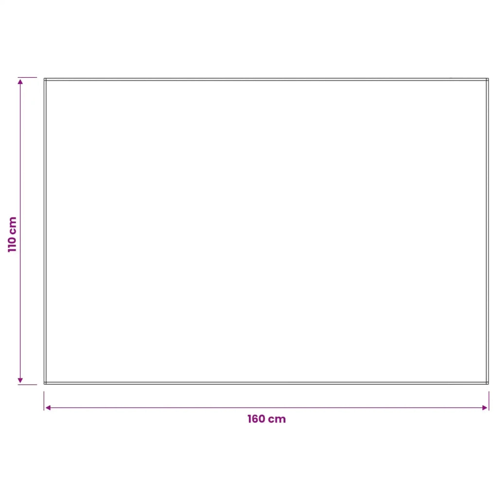 Tovaglia da Tavolo Verde Scuro 110 x 160 cm Poliestere 42039836