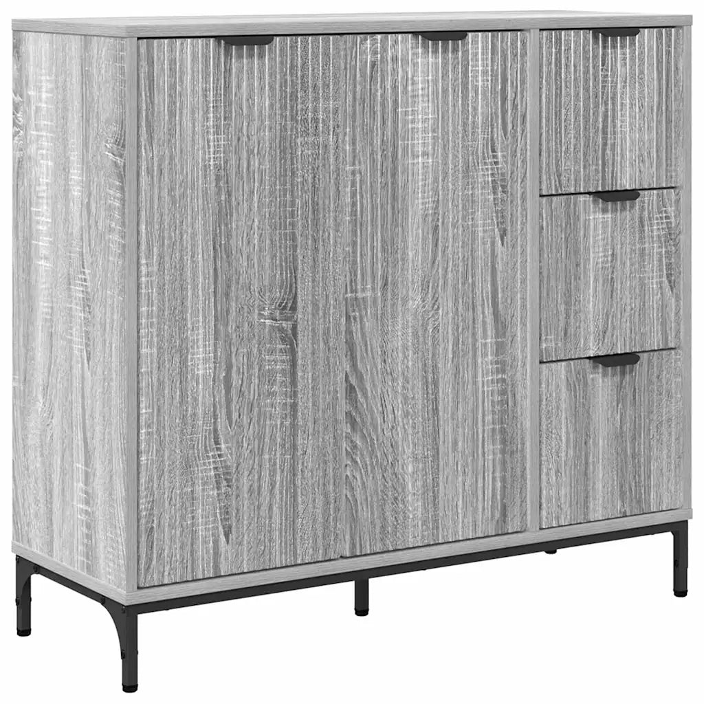 Credenza Grigio Sonoma 89,5 x 33 x 82 cm Legno multistrato 883460