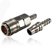 Gasslang 8 mm con Chiusura Rapida - Materiale in Ottone - Adatto per BBQ/Caravan - Resistente a Temperature Elevate - Resistenze allo Sfregamento e Impermeabile