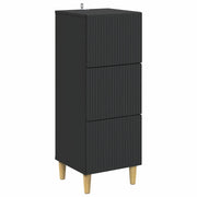 Mobile con Cassetti Nero 33 x 34,5 x 90 cm Legno ingegnerizzato 894616