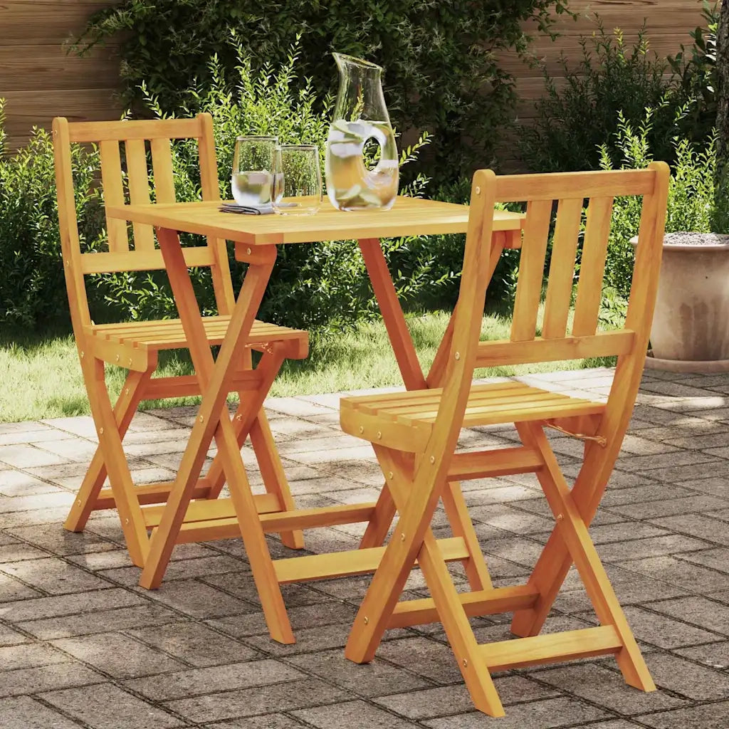 Set bistrot 3 pcs Olio Naturale Legno di Acacia Massello 4105509