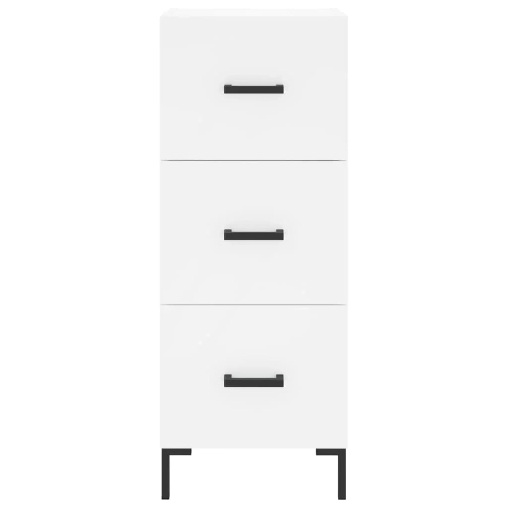 Buffet credenza cassettiera mobiletto mobile contenitore organizer cucina soggiorno salotto alto 34,5 x 34 x 180 cm legno ingegnerizzato bianco 02_0032330