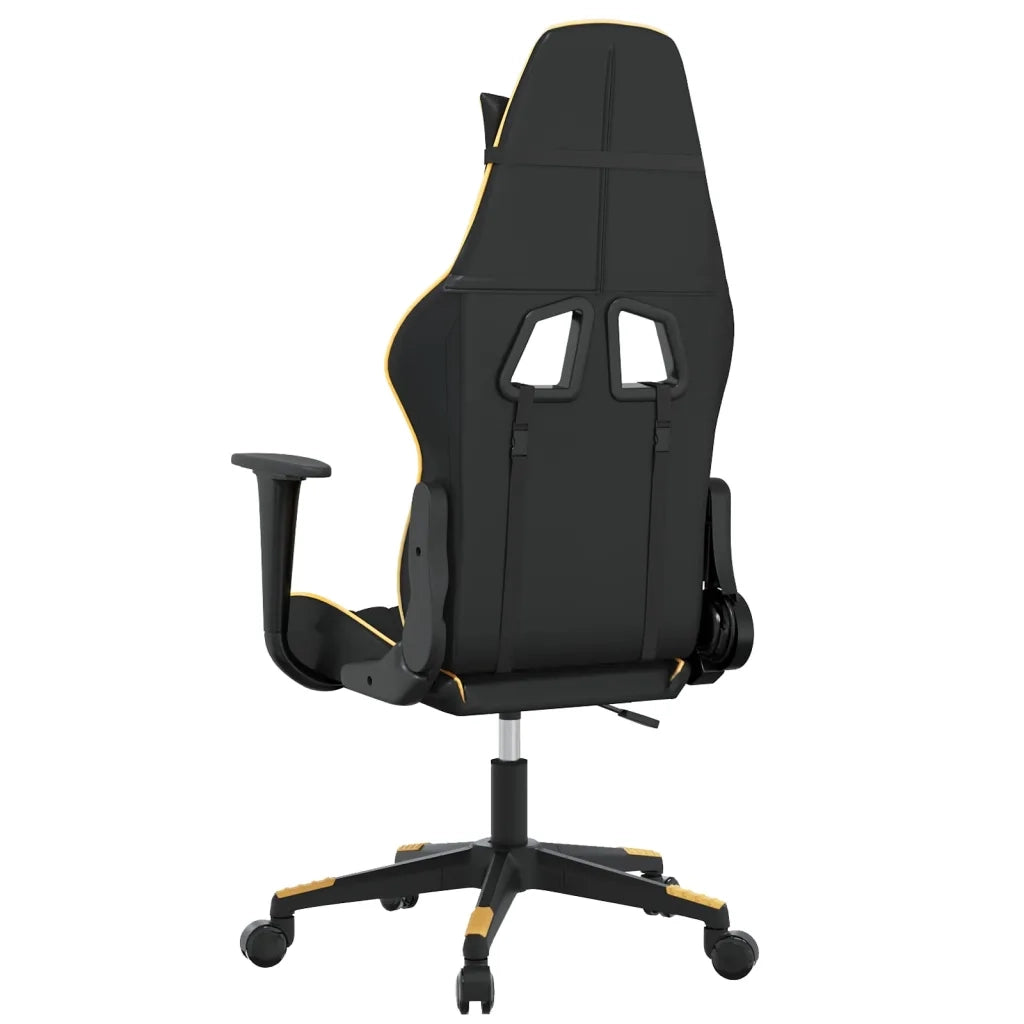 Sedia da Gaming | Sedia da e-sports Nera e Oro in Similpelle