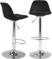 Set di 2 sgabelli da bar design neri KARL